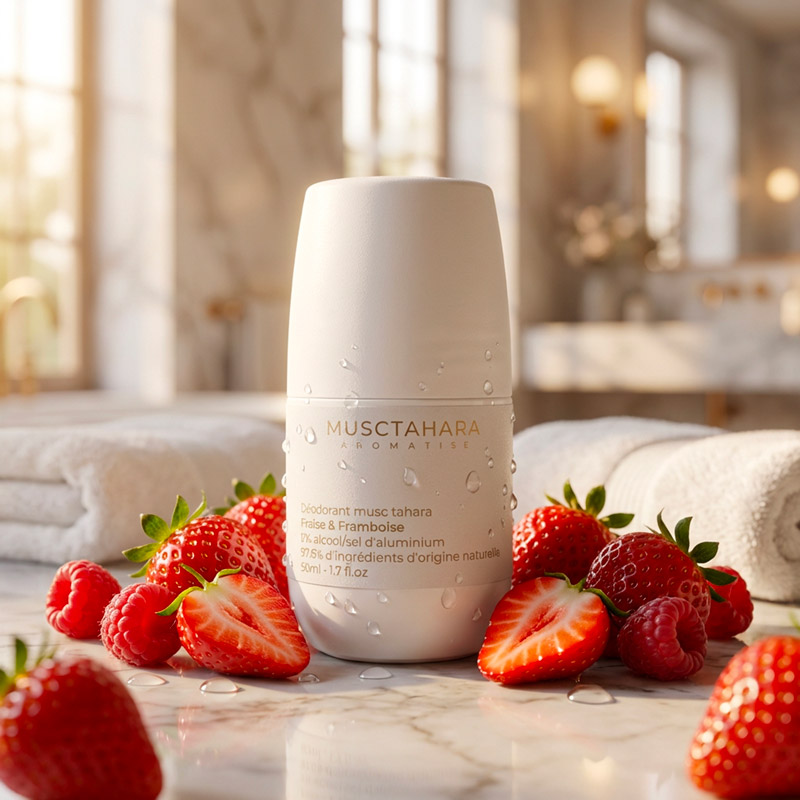 deodorant-parfumant-tahara-fraise-framboise-ambiance-salle-bain-musc-tahara-aromatise
